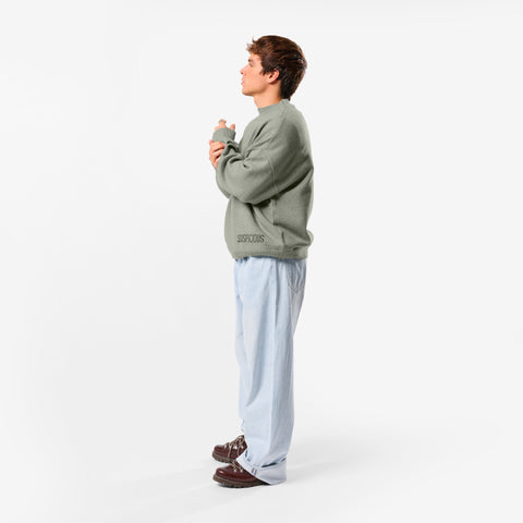 Winter2 / Core High Neck Knit - Frosted Green