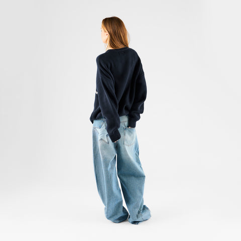End Of Summer / Core Knitted Crew - Nightfall