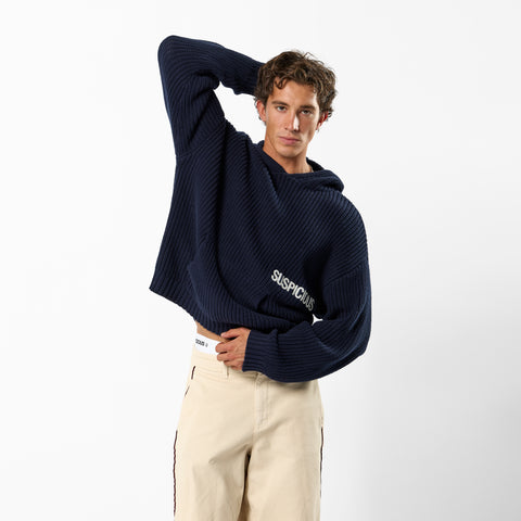 Fall / Core Knitted Hoodie - Nightfall