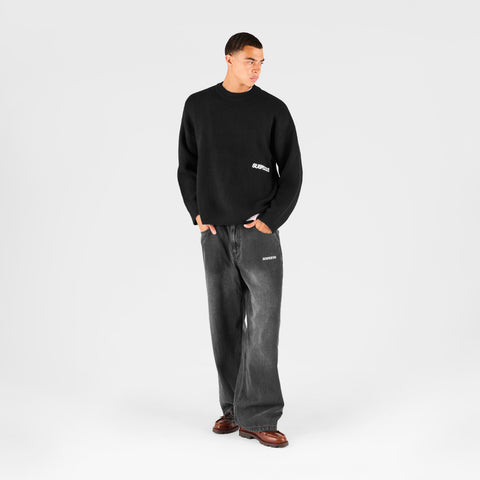 Fall 1 / Core Knitted Sweat - Black