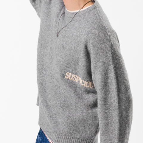 PL / Core Knitted Sweat - Heather Grey