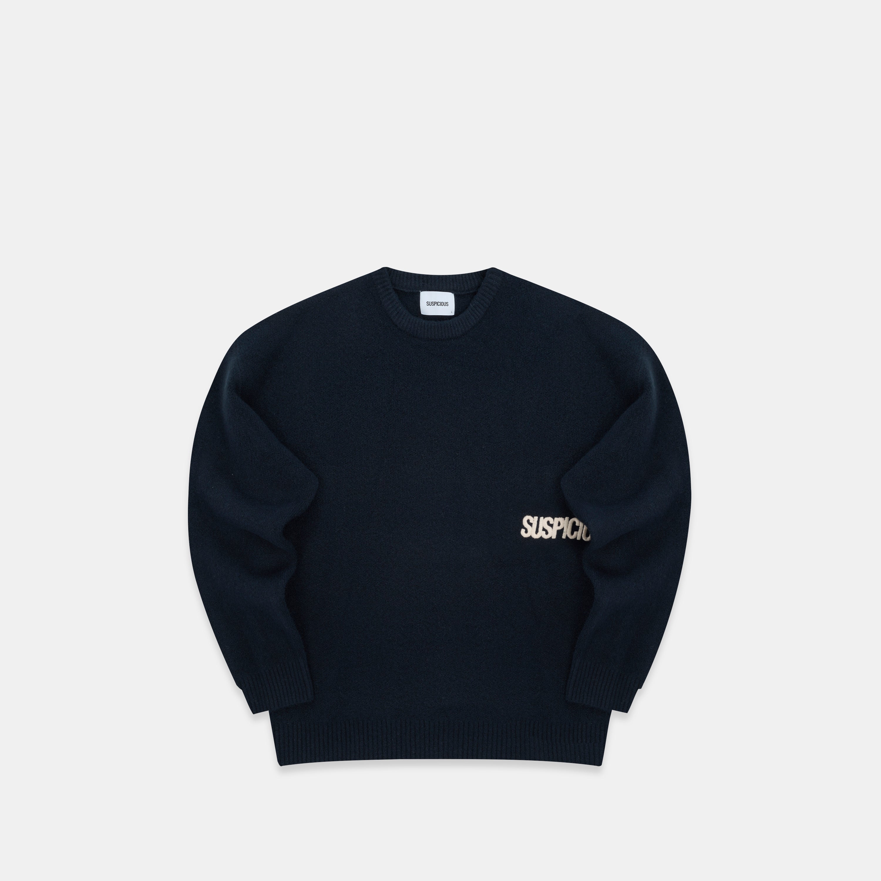 Core Knitted Sweat - Navy – Suspicious Antwerp