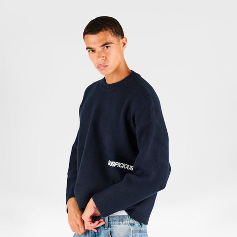 Fall 1 / Core Knitted Sweat - Navy
