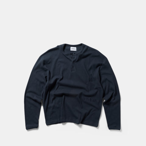 PL / Core Ribbed Henley Longsleeve - Nightfall