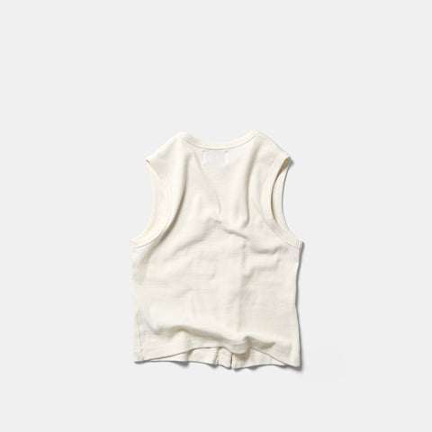 Core / Core Sleeveless Button Tank - Natural