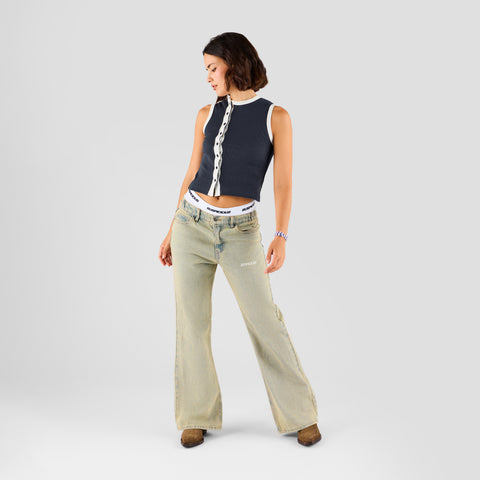 Core / Core Sleeveless Button Tank - Nightfall