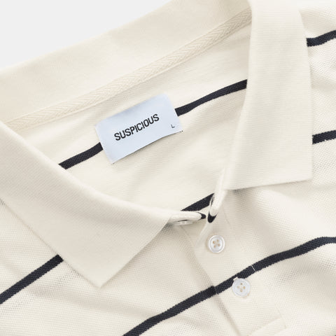 Core / Core Striped Piquet Polo - Natural