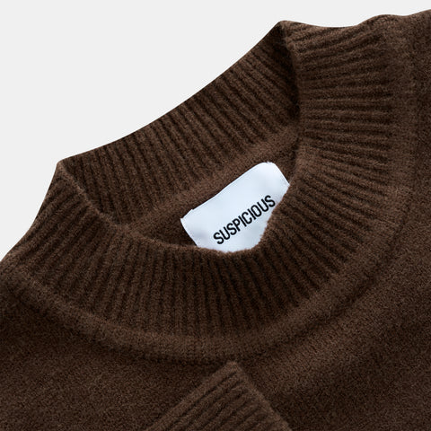 Winter2 / Core W High Neck Knit - Espresso