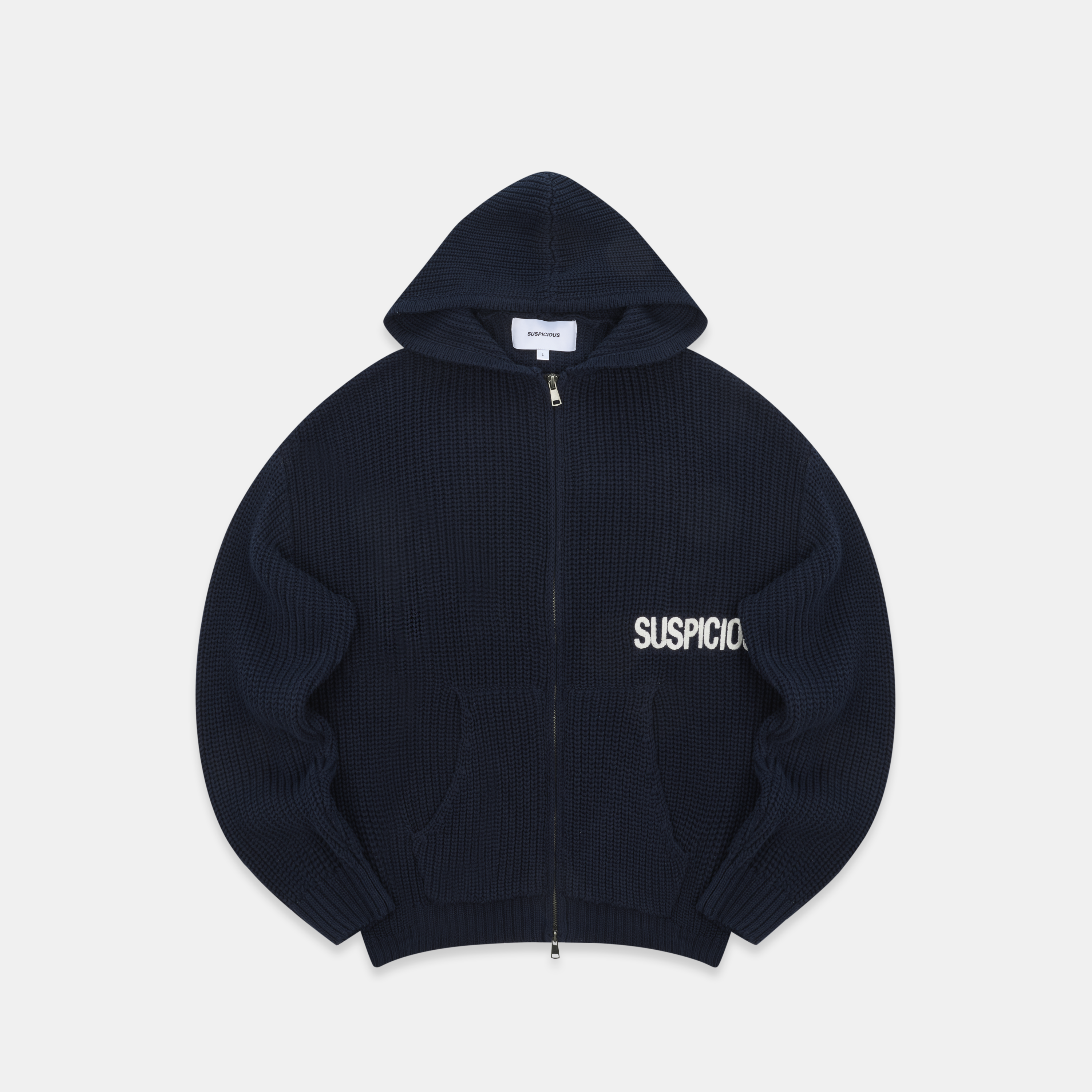 サルセーション Knitted Hoodie ジャケット 新品未使用 Core Zip-Up Knitted Hoodie - Nightfall – Suspicious Antwerp