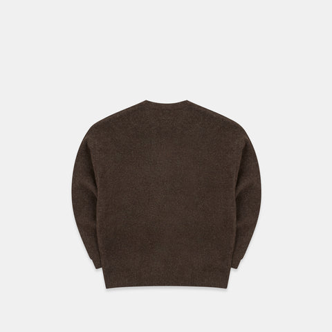Winter1 / Core Knitted Sweat - Espresso
