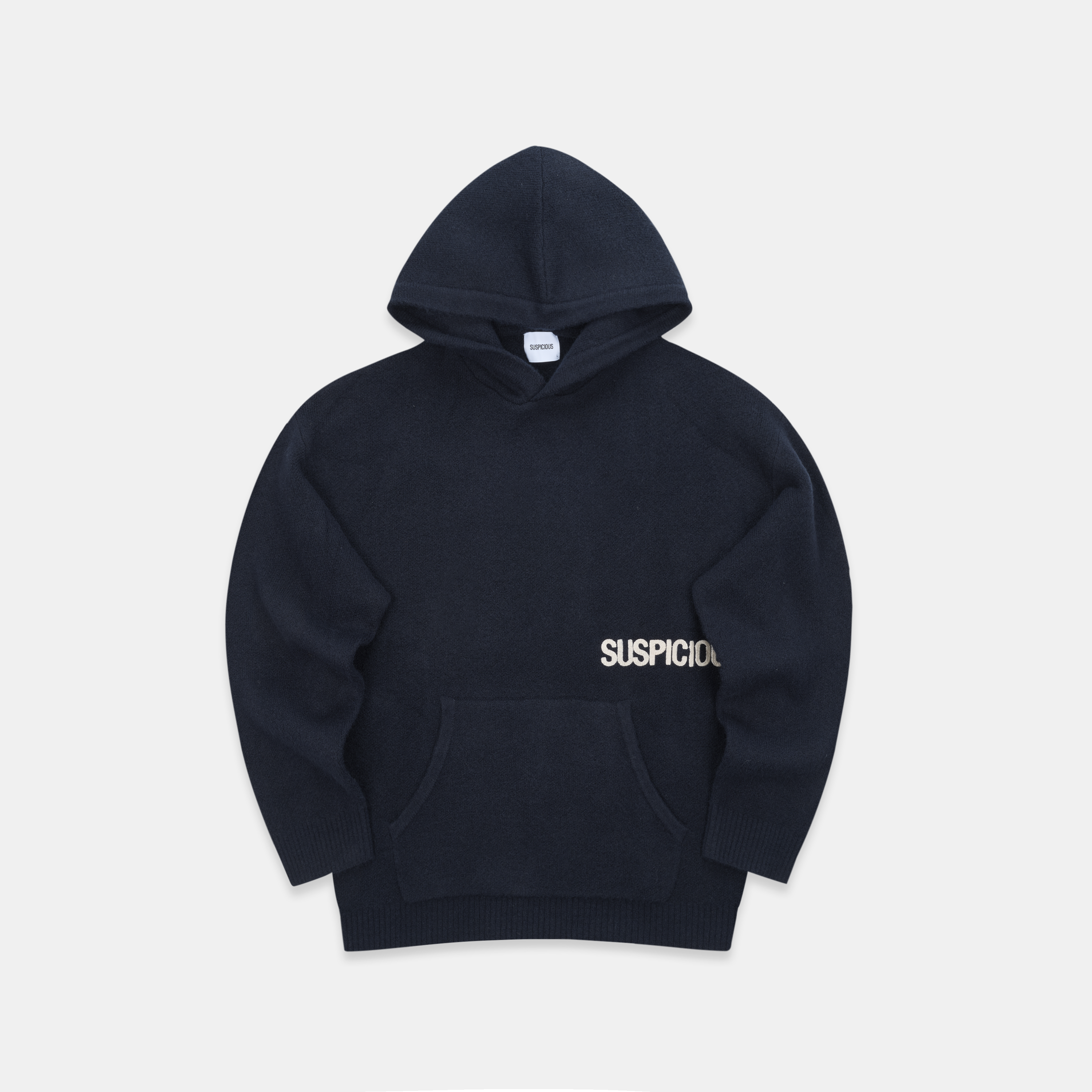 Core Knitted Hoodie - Navy – Suspicious Antwerp