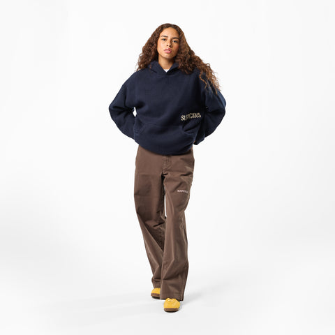 Winter1 / Core Knitted Hoodie - Navy