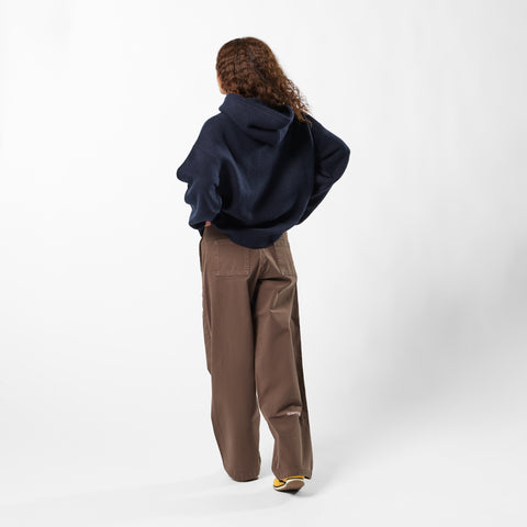 Winter1 / Core Knitted Hoodie - Navy