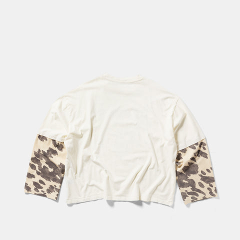 Suspicious Cowboys / Cow Layered Longsleeve - Natural