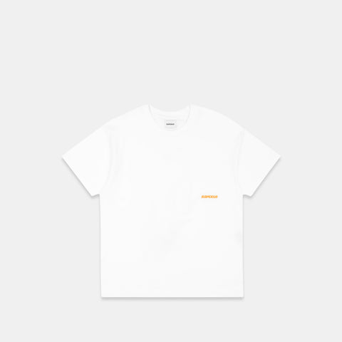 Bestsellers Variants / Dirty Heels Tee - White & Orange