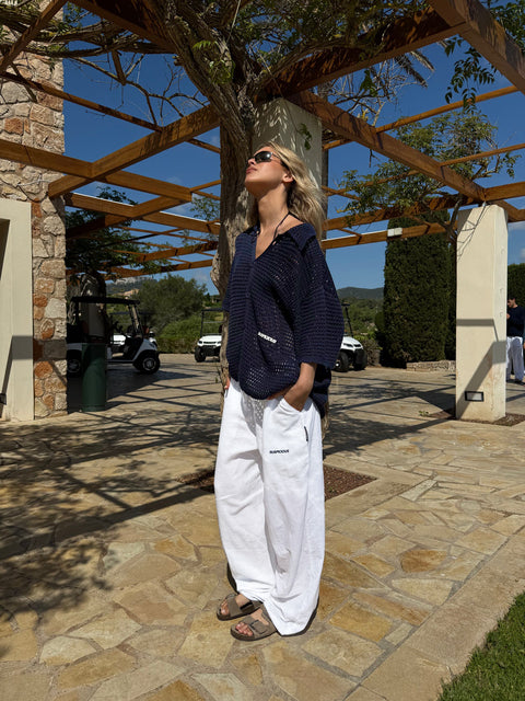 C&L / Essentials Linen Pants - White