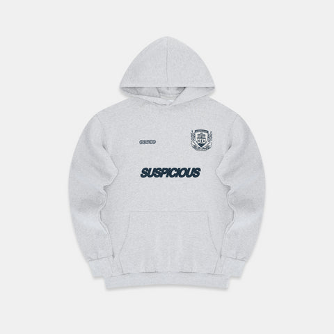 Football / Emblem Hoodie - Neutral Heather
