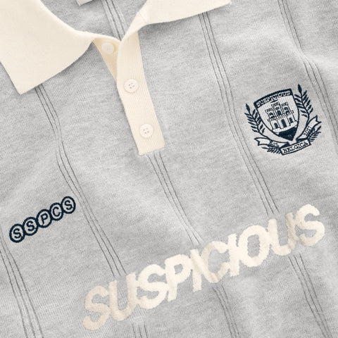 Football / Knitted Football Polo - Neutral Heather