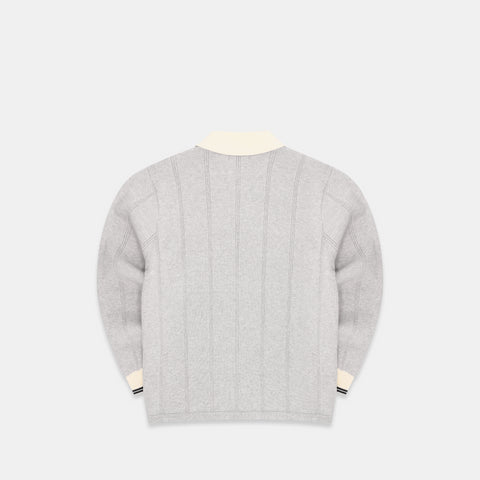 Football / Knitted Football Polo - Neutral Heather