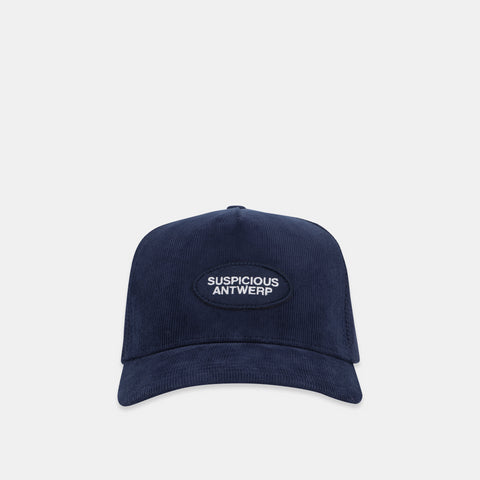 The Essentials Corduroy Cap - Navy