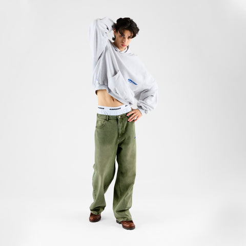 Softground / Essentials Baggy Jeans - Washed Matcha
