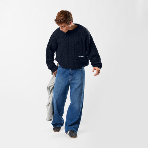 Winter2 / Essentials Big Knit - Navy