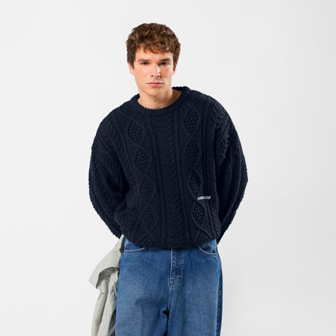 Winter2 / Essentials Big Knit - Navy