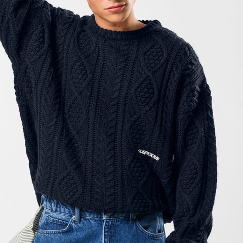 Winter2 / Essentials Big Knit - Navy