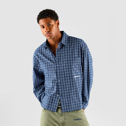 Suspicious Cowboys / Essentials Checked Shirt - Blue & White