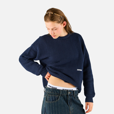 Boat / Essentials Crochet Sweat - Nightfall