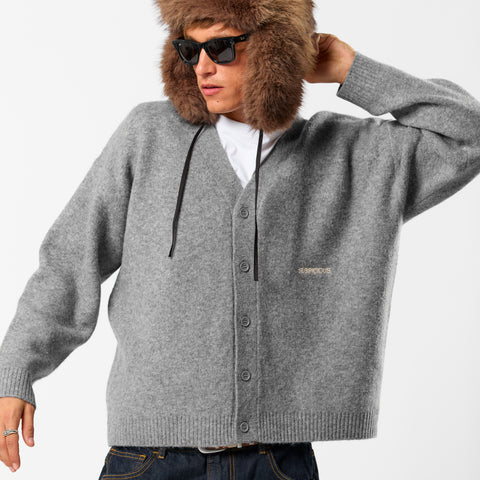 Winter 5 / Essentials Knitted Cardigan - Neutral Heather