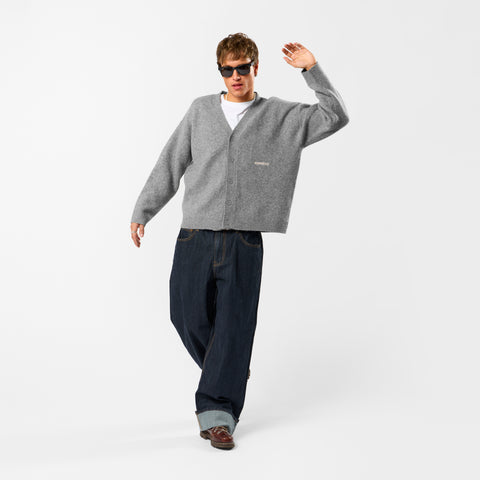 Winter 5 / Essentials Knitted Cardigan - Neutral Heather