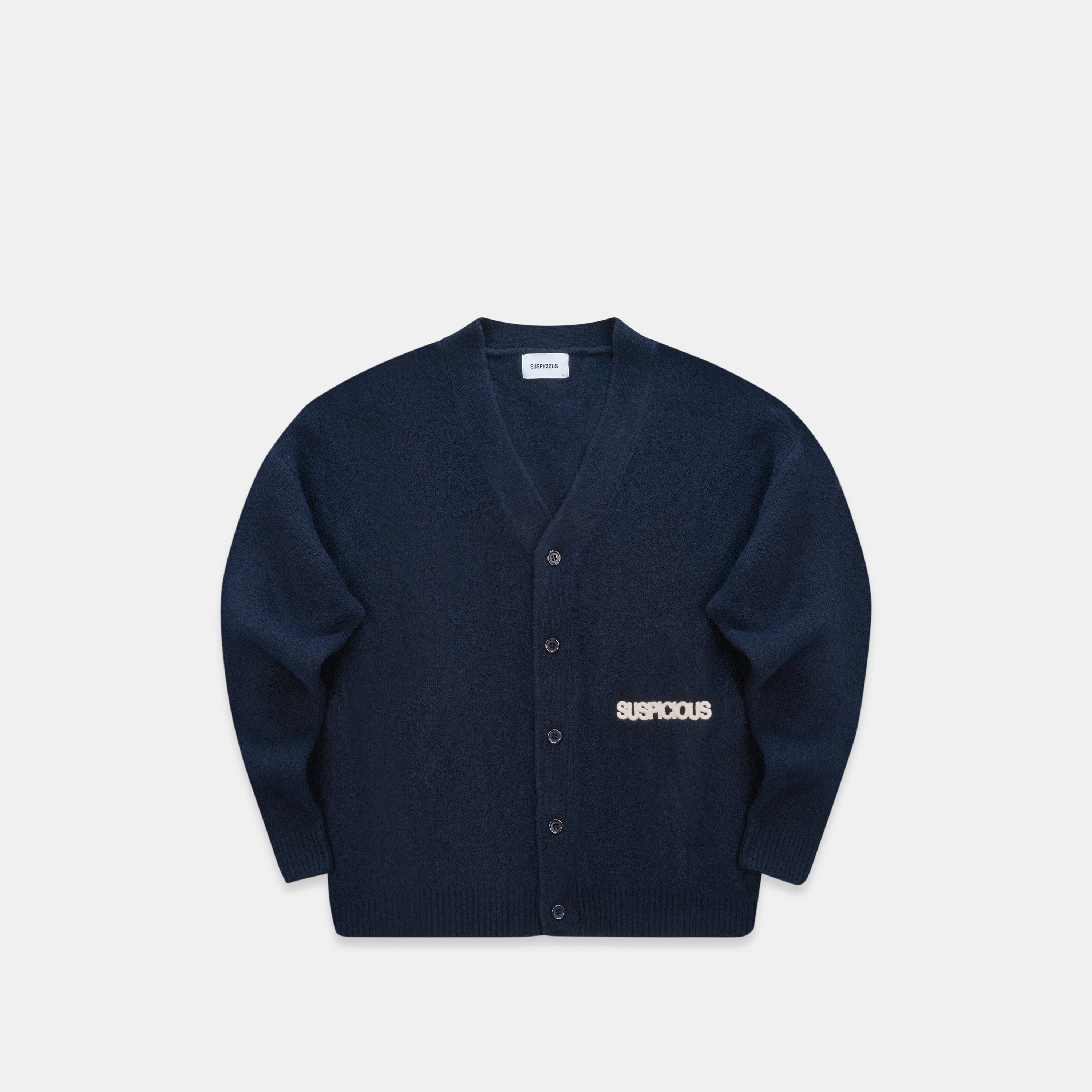 Essentials Knitted Cardigan - Nightfall – Suspicious Antwerp