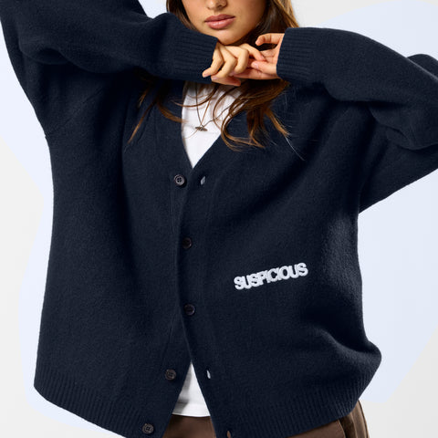 Polkaline / Essentials Knitted Cardigan - Nightfall