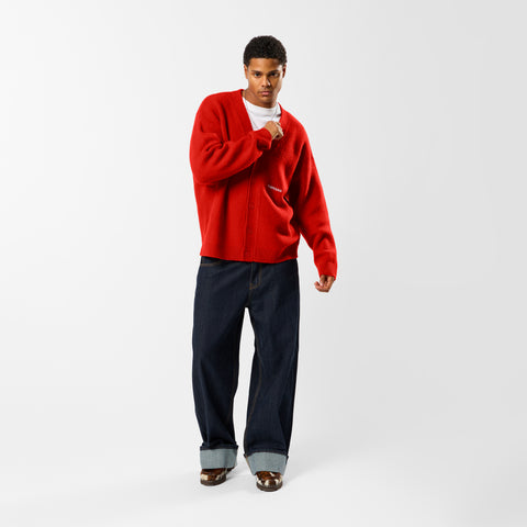 Polkaline / Essentials Knitted Cardigan - Red