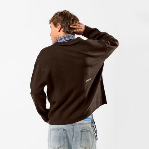 Winter 5 / Essentials Knitted Jacket - Espresso