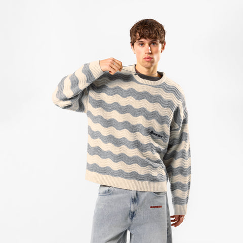 Winter3 / Essentials Knitted Wavy Sweat - Dune