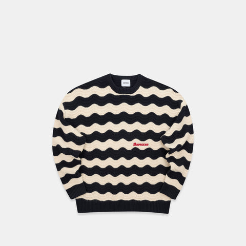 Winter3 / Essentials Knitted Wavy Sweat - Nightfall