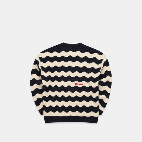 Winter3 / Essentials Knitted Wavy Sweat - Nightfall
