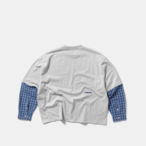 Suspicious Cowboys / Essentials Layered Tee & Shirt - Heather Grey
