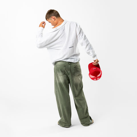 C&L / Essentials Linen Longsleeve Shirt - White