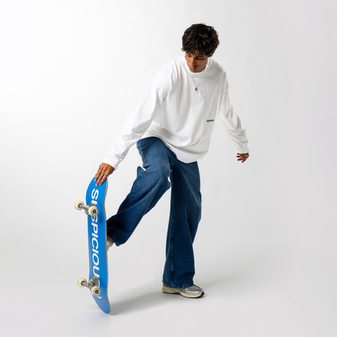 The Suspicious Skateboard - Blue