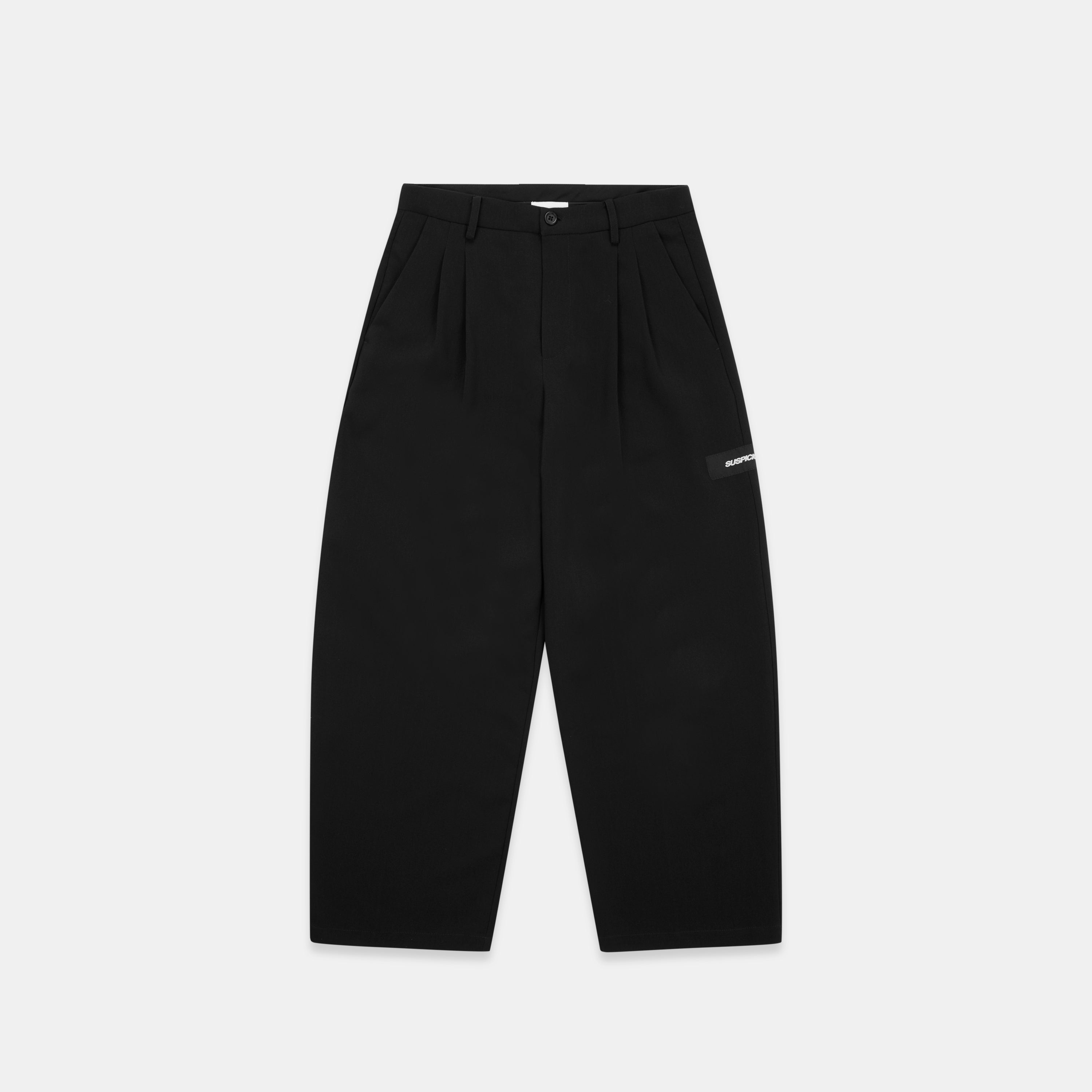 Essentials Pleated Pants - Black – Suspicious Antwerp