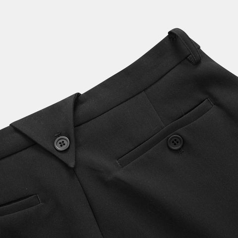 Boat / Essentials Pleated Pants - Black