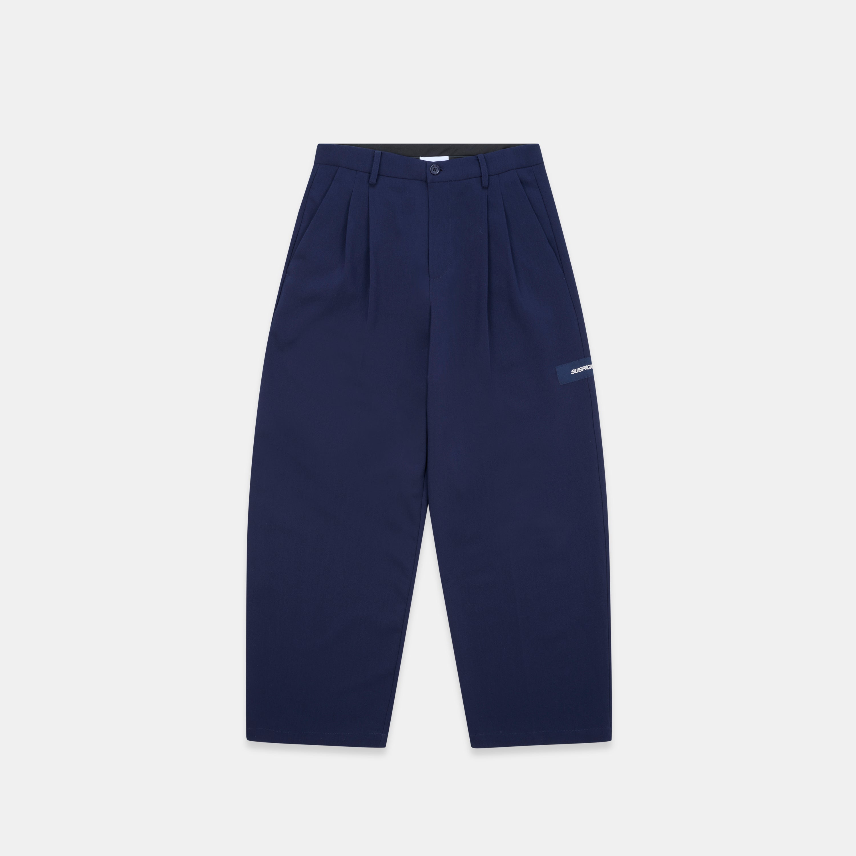 Essentials Pleated Pants - Nightfall – Suspicious Antwerp