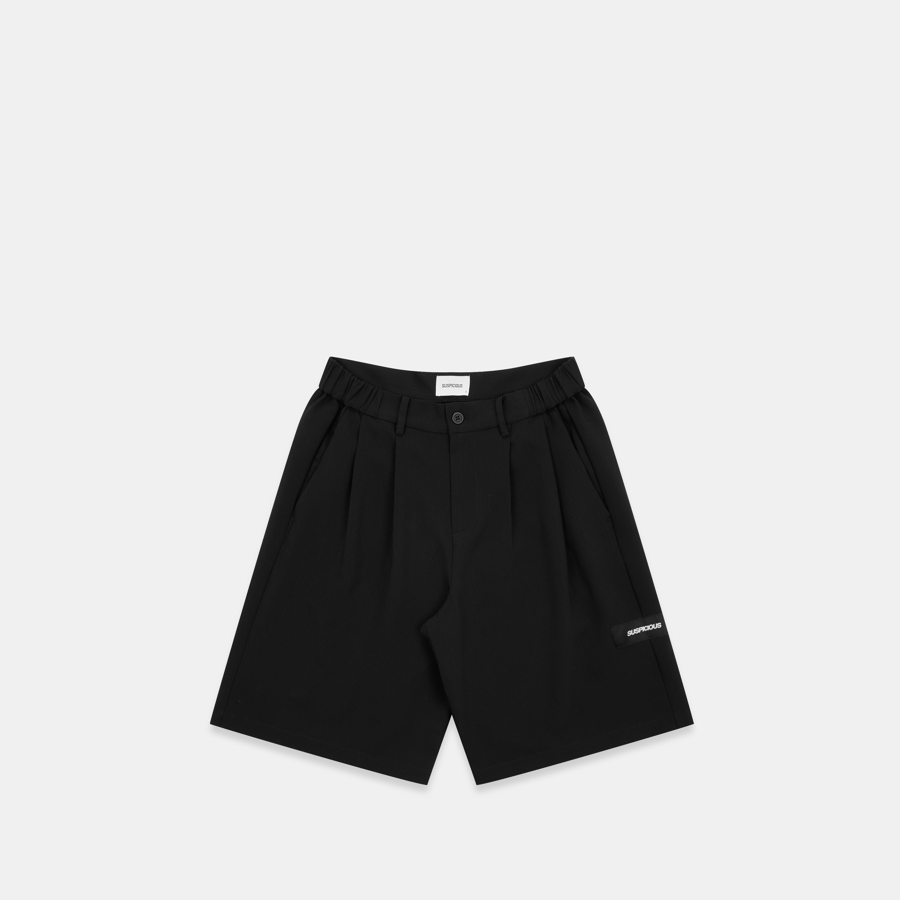 Essentials Pleated Shorts - Black – Suspicious Antwerp