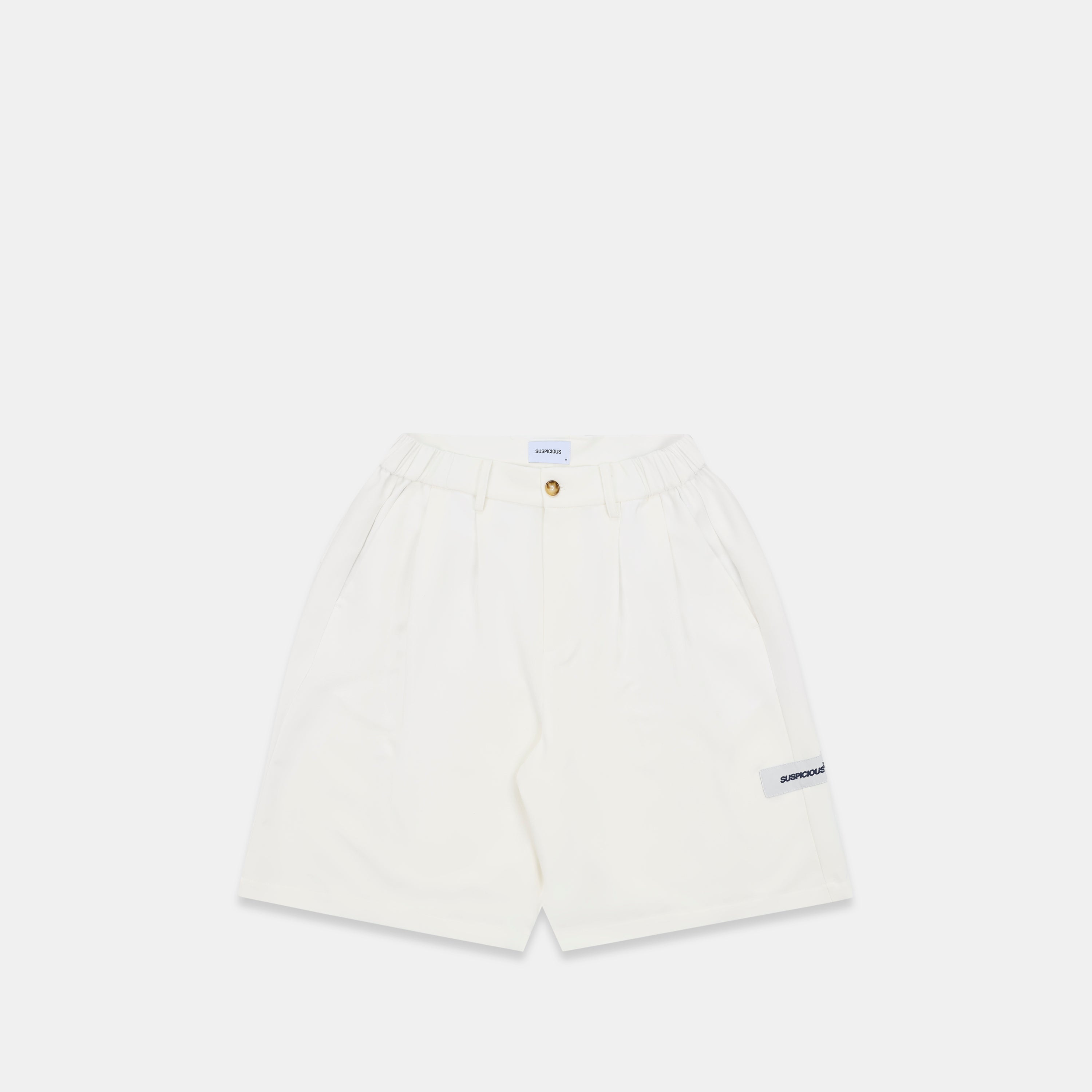 Essentials Pleated Shorts - Natural – Suspicious Antwerp