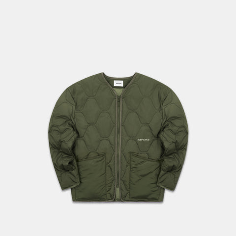 Softground / Essentials Quilted Jacket w Pocket - Hunter