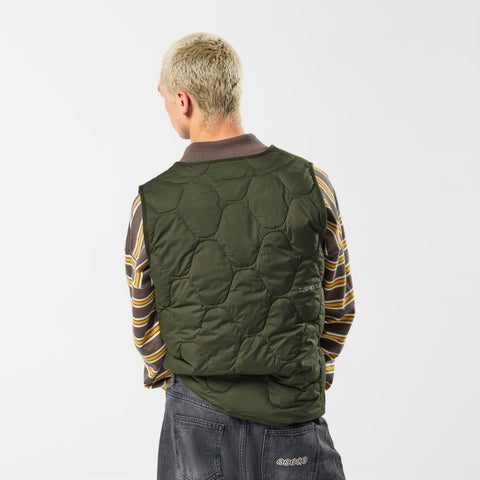 Softground / Essentials Quilted Vest w Pocket - Hunter