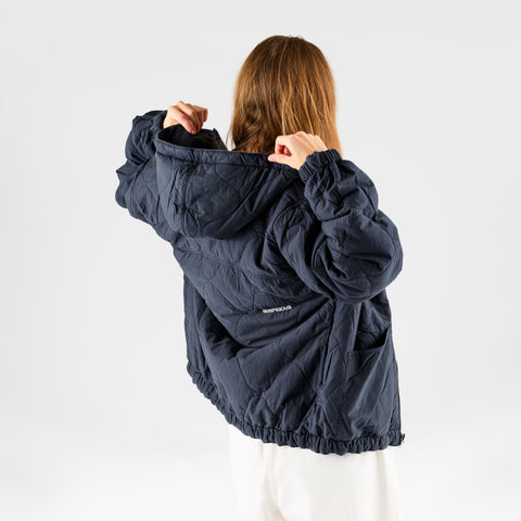 Fall 1 / Essentials Reversible Canvas Hooded Jacket - Navy